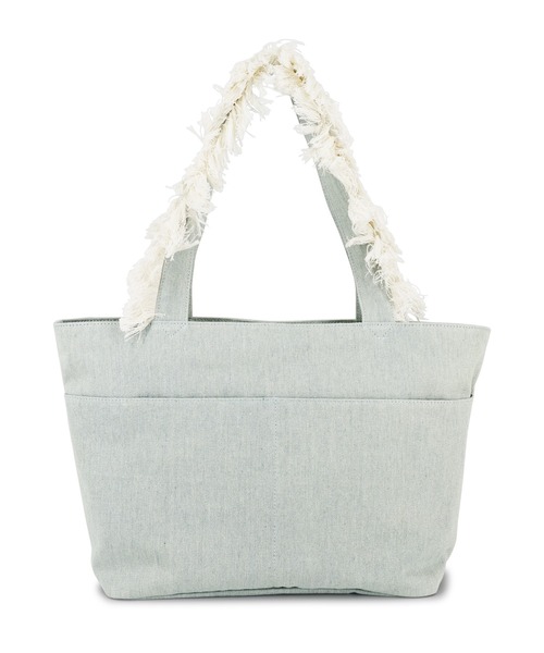 GYDA（ジェイダ）の「GYDA(ジェイダ) A4対応 ミニポーチ付きフリンジハンドルトートバッグ GY-B311（トートバッグ・レディース・アイボリー/ライトブルー/ブラック・FREE）」の19枚目の写真