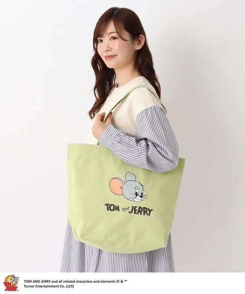one'sterrace(ワンズテラス)の「トムとジェリー トート(トートバッグ・レディース・グリーン系その他6/ベージュ系8・99)」の10枚目の写真