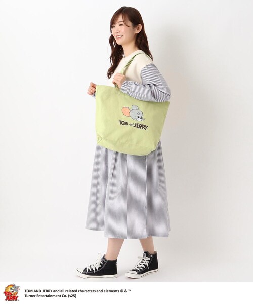 one'sterrace(ワンズテラス)の「トムとジェリー トート(トートバッグ・レディース・グリーン系その他6/ベージュ系8・99)」の11枚目の写真
