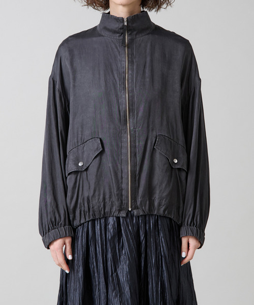 Liesse（リエス）の「サテンジップブルゾン（その他アウター・レディース・チャコールグレー/ベージュ・FREE）」の17枚目の写真