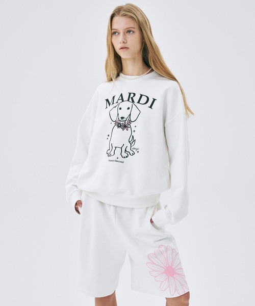 【Mardi Mercredi】OVERSIZED SWEAT BERMUDA FLOWER OVERSIZED SWEAT BERMUDA FLOWER(スウェットパンツ)|Mardi