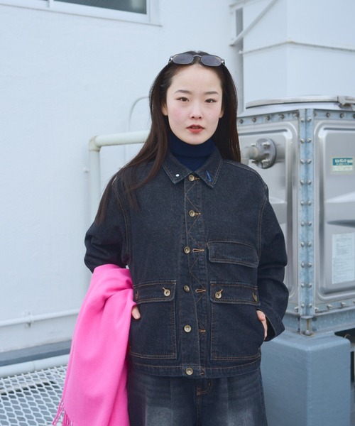 common gull products.(コモンガルプロダクツ)の「街のデニムジャケット2025(デニムジャケット・レディース・サックスブルー系/インディゴブルー/ブラック系・SMALL/MEDIUM/LARGE)」の12枚目の写真