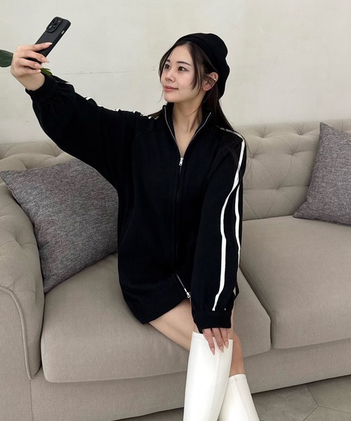 ZOZO限定】ニットトラックジャケット（カーディガン/ボレロ）｜ROYAL