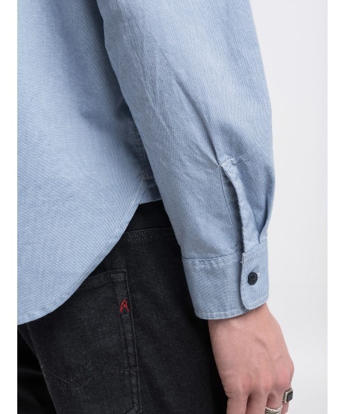 REPLAY(リプレイ)の「オックスフォードコットンシャツ(シャツ/ブラウス・メンズ・ライトブルー・SMALL/MEDIUM/LARGE/X-LARGE)」の6枚目の写真