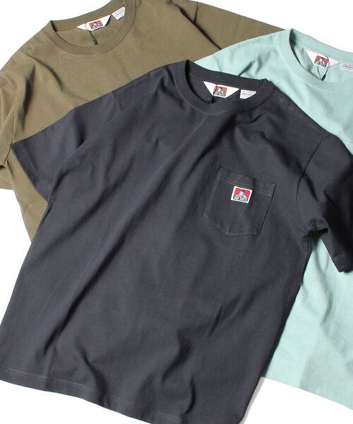 BEN DAVIS（ベンデイビス）の「【BEN DAVIS（ベンデイビス）】BEN'S POCKET TEE(REG) / ポケット 半袖 ワンポイント レギュラーサイズ ヘビーウエイト クルーネック（Tシャツ/カットソー・メンズ・ホワイト/ダークブラウン/チャコール/ネイビー/グレー/アッシュグレー/ダークグリーン/ブラック/ワイン・SMALL/MEDIUM/LARGE/X-LARGE）」の5枚目の写真