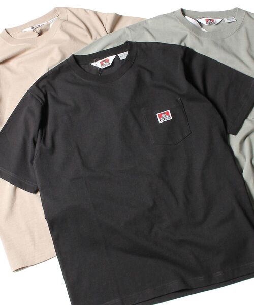BEN DAVIS（ベンデイビス）の「【BEN DAVIS（ベンデイビス）】BEN'S POCKET TEE(REG) / ポケット 半袖 ワンポイント レギュラーサイズ ヘビーウエイト クルーネック（Tシャツ/カットソー・メンズ・ホワイト/ダークブラウン/チャコール/ネイビー/グレー/アッシュグレー/ダークグリーン/ブラック/ワイン・SMALL/MEDIUM/LARGE/X-LARGE）」の3枚目の写真