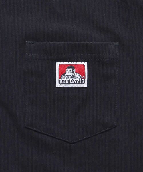 BEN DAVIS（ベンデイビス）の「【BEN DAVIS（ベンデイビス）】BEN'S POCKET TEE(REG) / ポケット 半袖 ワンポイント レギュラーサイズ ヘビーウエイト クルーネック（Tシャツ/カットソー・メンズ・ホワイト/ダークブラウン/チャコール/ネイビー/グレー/アッシュグレー/ダークグリーン/ブラック/ワイン・SMALL/MEDIUM/LARGE/X-LARGE）」の11枚目の写真