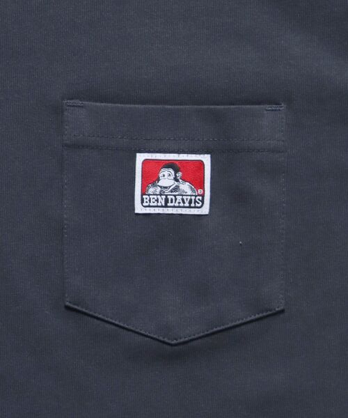 BEN DAVIS（ベンデイビス）の「【BEN DAVIS（ベンデイビス）】BEN'S POCKET TEE(REG) / ポケット 半袖 ワンポイント レギュラーサイズ ヘビーウエイト クルーネック（Tシャツ/カットソー・メンズ・ホワイト/ダークブラウン/チャコール/ネイビー/グレー/アッシュグレー/ダークグリーン/ブラック/ワイン・SMALL/MEDIUM/LARGE/X-LARGE）」の17枚目の写真