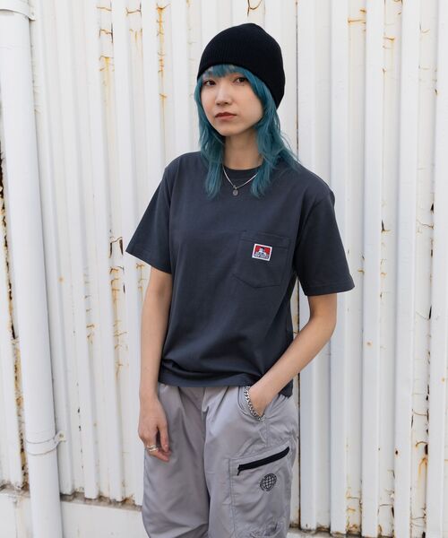 BEN DAVIS（ベンデイビス）の「【BEN DAVIS（ベンデイビス）】BEN'S POCKET TEE(REG) / ポケット 半袖 ワンポイント レギュラーサイズ ヘビーウエイト クルーネック（Tシャツ/カットソー・メンズ・ホワイト/ダークブラウン/チャコール/ネイビー/グレー/アッシュグレー/ダークグリーン/ブラック/ワイン・SMALL/MEDIUM/LARGE/X-LARGE）」の21枚目の写真