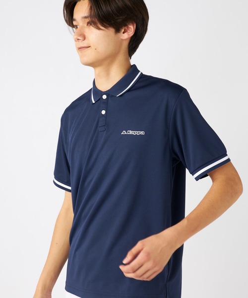 Kappa(カッパ)の「半袖ポロシャツ(ポロシャツ・メンズ・ブラック/ネイビー/ホワイト・MEDIUM/X-LARGE/LARGE)」の1枚目の写真