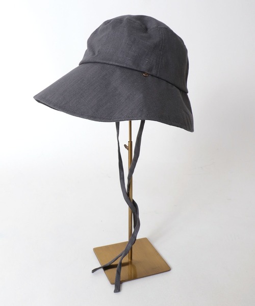 Three Four Time（ｽﾘｰﾌｫｰﾀｲﾑ）の「UVケアアジャスター付きグレースHAT（ハット・レディース・ネイビー/グレー/ライトベージュ・FREE）」の7枚目の写真