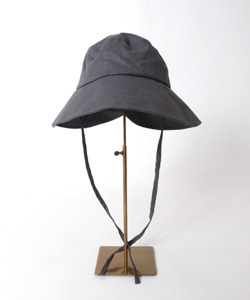 Three Four Time（ｽﾘｰﾌｫｰﾀｲﾑ）の「UVケアアジャスター付きグレースHAT（ハット・レディース・ネイビー/グレー/ライトベージュ・FREE）」の8枚目の写真