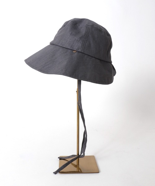 Three Four Time（ｽﾘｰﾌｫｰﾀｲﾑ）の「UVケアアジャスター付きグレースHAT（ハット・レディース・ネイビー/グレー/ライトベージュ・FREE）」の9枚目の写真