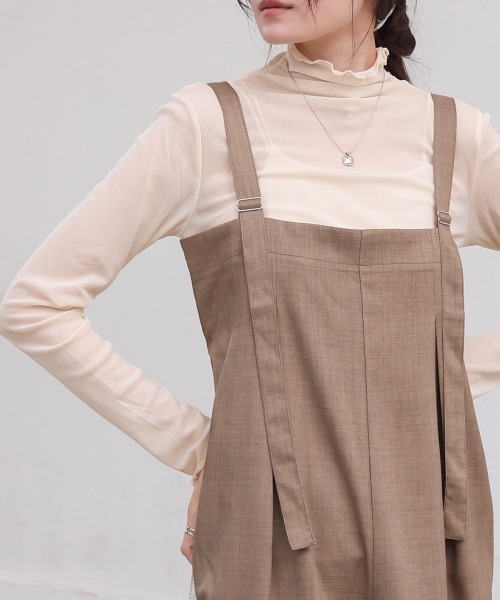 Bab（バブ）の「シアーハイネックメロートップス（Tシャツ/カットソー・レディース・ホワイト系その他/ライトブルー/オフホワイト/チャコールグレー・FREE）」の3枚目の写真