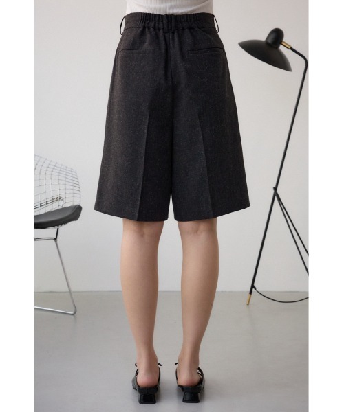 AZUL by moussy（アズールバイマウジー）の「ポリエステルリネンミックスハーフパンツ（スラックス・レディース・ライトブラック/ライトベージュ・SMALL/MEDIUM）」の8枚目の写真