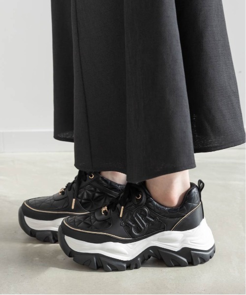 RANDA(ランダ)の「モノグラムボリュームソールスニーカー(スニーカー・レディース・アイボリー/ブラック/グレー・L/M/S/LL)」の9枚目の写真