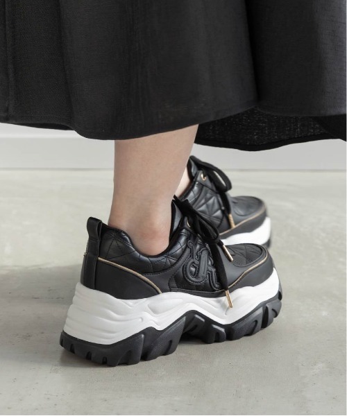 RANDA(ランダ)の「モノグラムボリュームソールスニーカー(スニーカー・レディース・アイボリー/ブラック/グレー・L/M/S/LL)」の10枚目の写真