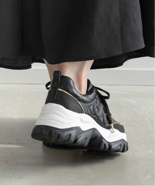 RANDA(ランダ)の「モノグラムボリュームソールスニーカー(スニーカー・レディース・アイボリー/ブラック/グレー・L/M/S/LL)」の13枚目の写真