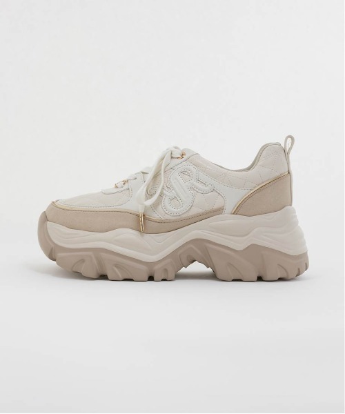 RANDA(ランダ)の「モノグラムボリュームソールスニーカー(スニーカー・レディース・アイボリー/ブラック/グレー・L/M/S/LL)」の19枚目の写真