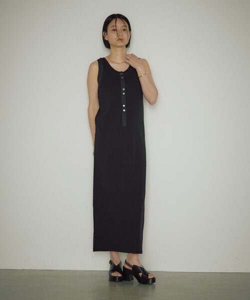 【  Jeans】リブタンクワンピース 予約 【シリーズ累計販売数10000枚突破！/全骨格細見え/マイナス