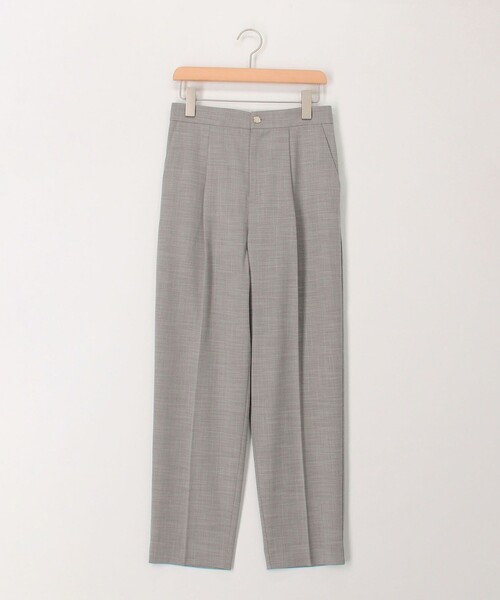 NOLLEY'S LIGHT(ノーリーズライト)の「《セットアップ対応》TRシャンブレーワンタックテーパードパンツ(その他パンツ・レディース・ブラック系その他3/ベージュ系その他3・38/36)」の12枚目の写真