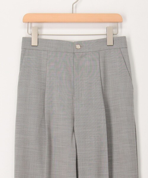 NOLLEY'S LIGHT(ノーリーズライト)の「《セットアップ対応》TRシャンブレーワンタックテーパードパンツ(その他パンツ・レディース・ブラック系その他3/ベージュ系その他3・38/36)」の14枚目の写真