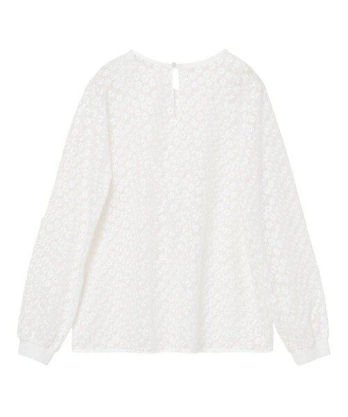 ANAYI(アナイ)の「フラワー刺繍クルー プルオーバー(Tシャツ/カットソー・レディース・ホワイト/ブラック・36/38)」の20枚目の写真