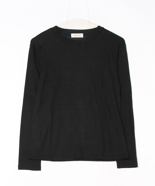 aimoha(アイモハ)の「シンプル無地長袖カットソー(Tシャツ/カットソー・レディース・ダークグリーン/ダークグレー/ホワイト/ブラック/ベージュ/ピンク・FREE)」の12枚目の写真