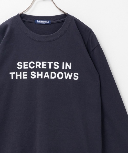 Mac-House(マックハウス)の「T-GRAPHICS メッセージプリント長袖Tシャツ(Tシャツ/カットソー・メンズ・オートミール/モカ/ホワイト/ブラック/ブルーグレー・S/M/L/XL)」の1枚目の写真