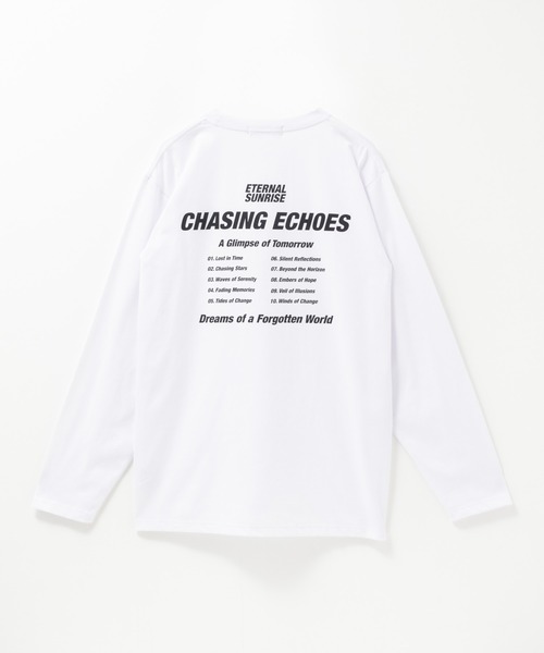 Mac-House(マックハウス)の「T-GRAPHICS メッセージプリント長袖Tシャツ(Tシャツ/カットソー・メンズ・オートミール/モカ/ホワイト/ブラック/ブルーグレー・S/M/L/XL)」の7枚目の写真