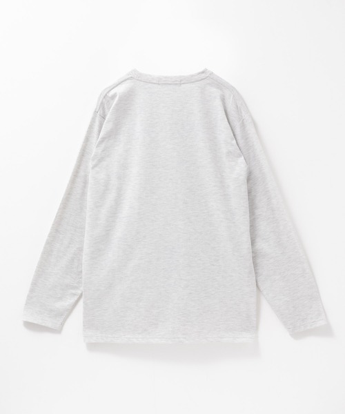Mac-House(マックハウス)の「T-GRAPHICS メッセージプリント長袖Tシャツ(Tシャツ/カットソー・メンズ・オートミール/モカ/ホワイト/ブラック/ブルーグレー・S/M/L/XL)」の18枚目の写真