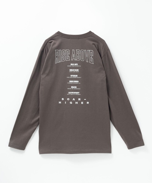 Mac-House(マックハウス)の「T-GRAPHICS メッセージプリント長袖Tシャツ(Tシャツ/カットソー・メンズ・オートミール/モカ/ホワイト/ブラック/ブルーグレー・S/M/L/XL)」の21枚目の写真