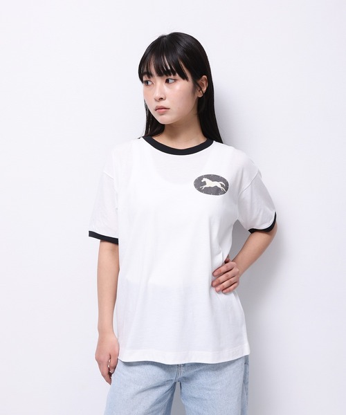 Common Noun(コモン ナウン)の「“HORSE” Shuhei Koki 半袖T(Tシャツ/カットソー・レディース・ブラック/イエロー/杢グレー/ホワイト/ピンク・L/M)」の2枚目の写真