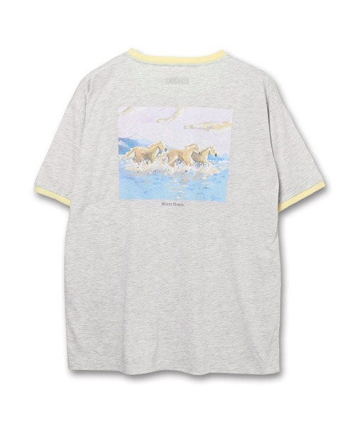Common Noun(コモン ナウン)の「“HORSE” Shuhei Koki 半袖T(Tシャツ/カットソー・レディース・ブラック/イエロー/杢グレー/ホワイト/ピンク・L/M)」の8枚目の写真