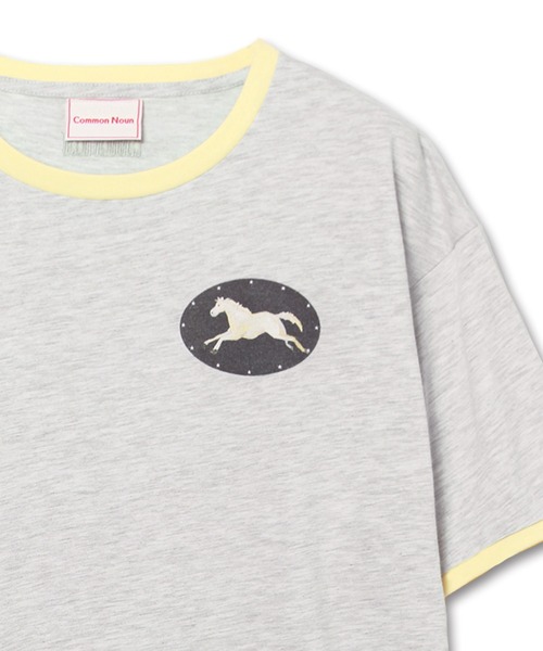 Common Noun(コモン ナウン)の「“HORSE” Shuhei Koki 半袖T(Tシャツ/カットソー・レディース・ブラック/イエロー/杢グレー/ホワイト/ピンク・L/M)」の13枚目の写真