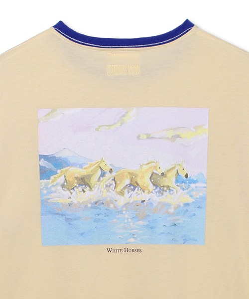 Common Noun(コモン ナウン)の「“HORSE” Shuhei Koki 半袖T(Tシャツ/カットソー・レディース・ブラック/イエロー/杢グレー/ホワイト/ピンク・L/M)」の16枚目の写真