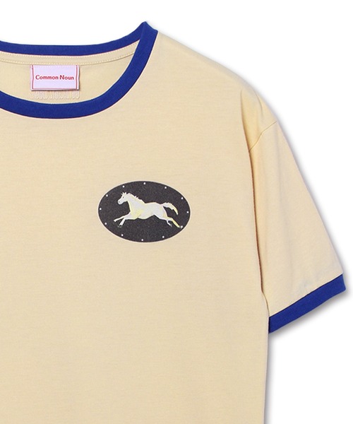 Common Noun(コモン ナウン)の「“HORSE” Shuhei Koki 半袖T(Tシャツ/カットソー・レディース・ブラック/イエロー/杢グレー/ホワイト/ピンク・L/M)」の15枚目の写真