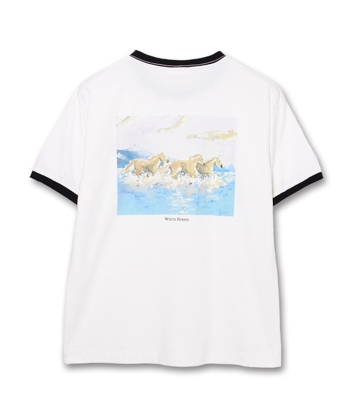 Common Noun(コモン ナウン)の「“HORSE” Shuhei Koki 半袖T(Tシャツ/カットソー・レディース・ブラック/イエロー/杢グレー/ホワイト/ピンク・L/M)」の6枚目の写真