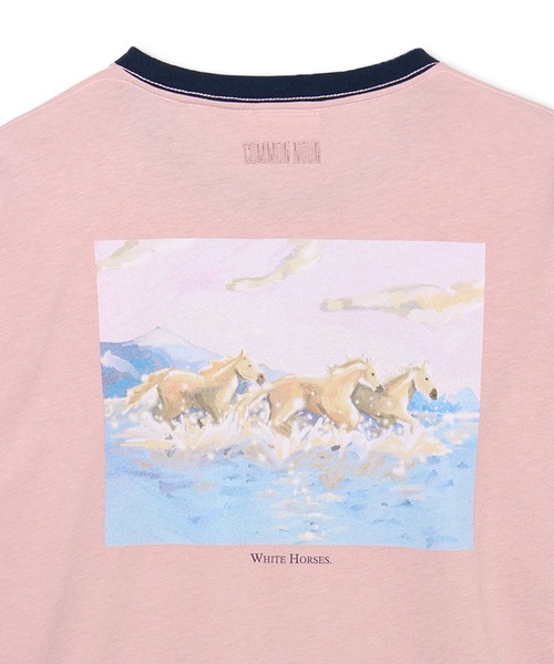 Common Noun(コモン ナウン)の「“HORSE” Shuhei Koki 半袖T(Tシャツ/カットソー・レディース・ブラック/イエロー/杢グレー/ホワイト/ピンク・L/M)」の18枚目の写真