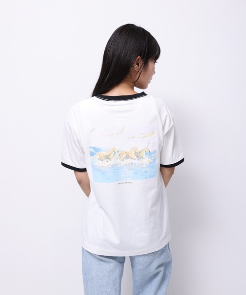 Common Noun(コモン ナウン)の「“HORSE” Shuhei Koki 半袖T(Tシャツ/カットソー・レディース・ブラック/イエロー/杢グレー/ホワイト/ピンク・L/M)」の20枚目の写真