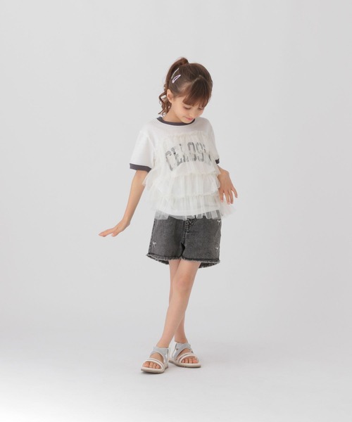 GLOBAL WORK（グローバルワーク）の「GOODデニムショーツ/T/293273（デニムパンツ・キッズ・ブルー系3/ブラック系・120cm/110cm/100cm）」の3枚目の写真