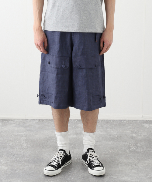 PARANOID（パラノイド）の「【PARANOID / パラノイド】リネン ブレード バギー ショーツ（その他パンツ・メンズ・ネイビー/ホワイト系その他・MEDIUM/LARGE/SMALL）」の9枚目の写真