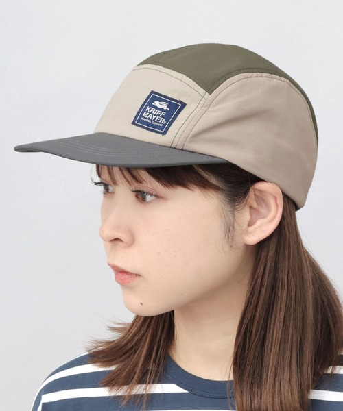 KRIFF MAYER(クリフメイヤー)の「撥水加工 リップストップナイロン ジェットキャップ 吸汗速乾スベリ使用(キャップ・メンズ・マルチ/ブラック・FREE)」の2枚目の写真