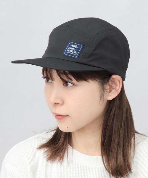KRIFF MAYER(クリフメイヤー)の「撥水加工 リップストップナイロン ジェットキャップ 吸汗速乾スベリ使用(キャップ・メンズ・マルチ/ブラック・FREE)」の6枚目の写真