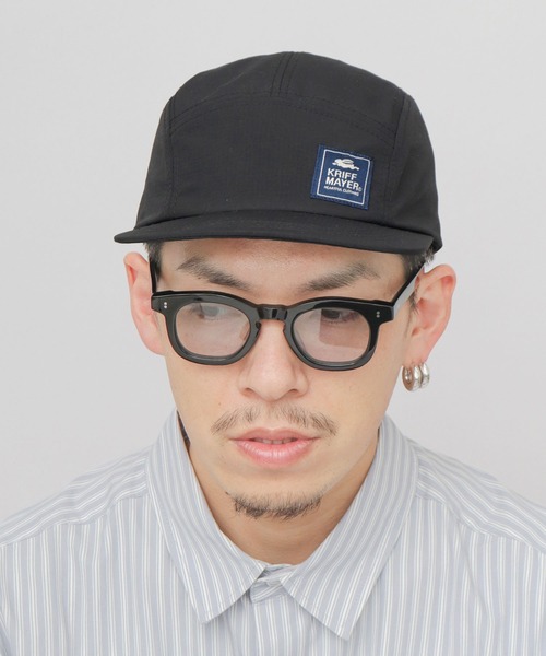 KRIFF MAYER(クリフメイヤー)の「撥水加工 リップストップナイロン ジェットキャップ 吸汗速乾スベリ使用(キャップ・メンズ・マルチ/ブラック・FREE)」の9枚目の写真