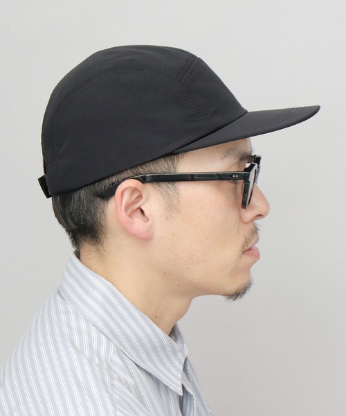 KRIFF MAYER(クリフメイヤー)の「撥水加工 リップストップナイロン ジェットキャップ 吸汗速乾スベリ使用(キャップ・メンズ・マルチ/ブラック・FREE)」の10枚目の写真