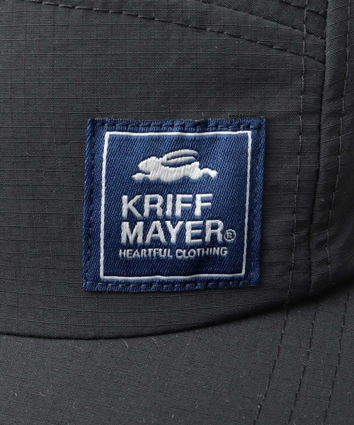 KRIFF MAYER(クリフメイヤー)の「撥水加工 リップストップナイロン ジェットキャップ 吸汗速乾スベリ使用(キャップ・メンズ・マルチ/ブラック・FREE)」の18枚目の写真