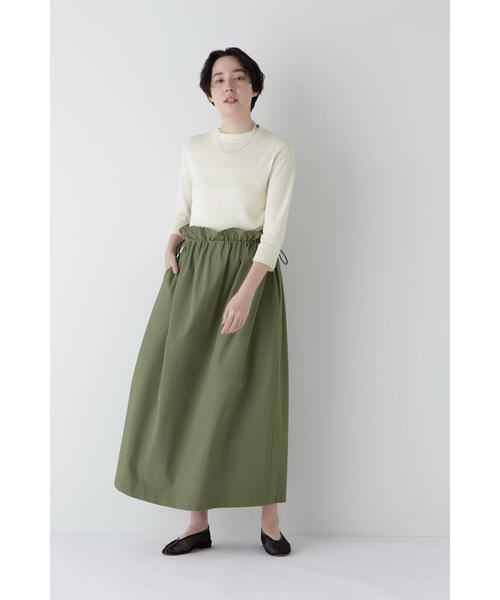 新品　archivio 撥水ストレッチスカート　size38 M セール】◇【撥水・接触冷感】ナイロンストレッチギャザー