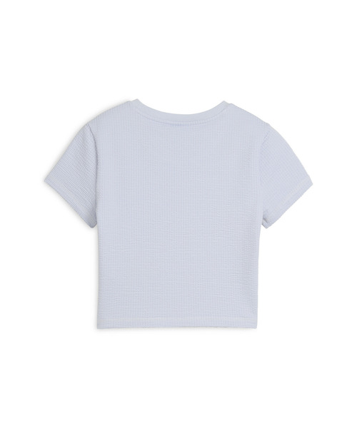 PUMA(プーマ)の「PUMA プーマ ウィメンズ デア トゥ テクスチャード ベビー 半袖 Tシャツ(Tシャツ/カットソー・レディース・ブルー系その他/ホワイト/ブラック・X-SMALL/SMALL/MEDIUM/LARGE)」の11枚目の写真