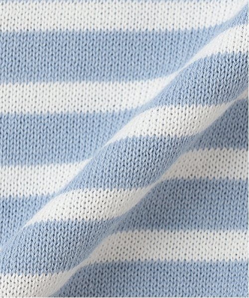 mezzo piano Junior（メゾピアノジュニア）の「【ニコ☆プチ掲載】ボーダー＆リボンニット（ニット/セーター・キッズ・ライトブルー/オフホワイト・M:150cm/L:160cm/S:140cm）」の10枚目の写真